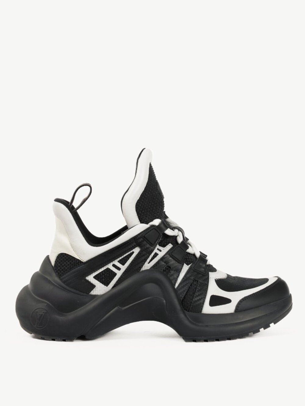 Louis Vuitton Archlight Black & White Chunky Lace-Up Sneakers